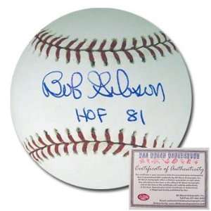 Bob Gibson St Louis Cardinals Hand Signed Rawlings MLB Baseball with 