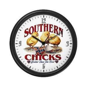   Clock Rebel Flag Southern Chicks Better Than the Rest 