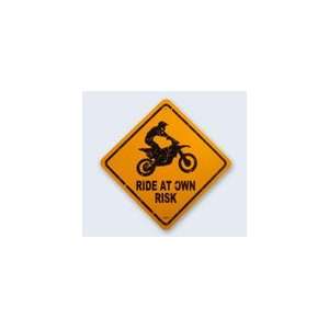  Seaweed Surf Co Ride At Own Risk Aluminum Sign 12x12 