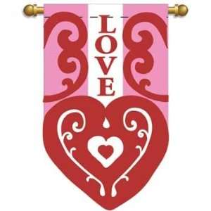  Love Valentine Heart Garden Flag Banner 13 X 18 Patio 