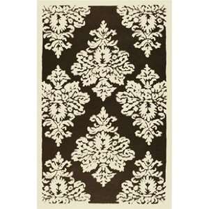 The Rug Market Resort Damask 25212 Brown and Ivory Contemporary 10 x 