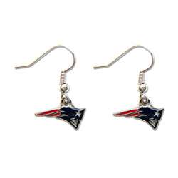 New England Patriots Dangle Logo Earrings  
