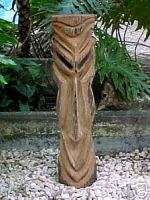 ft. Carved Wood TIKI STATUE #26 Alien Polynesian Art  