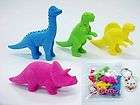   ERASERS DINO DINOSAURS PARTY FAVOR PUZZLE ERASER WHOLESALE LOT