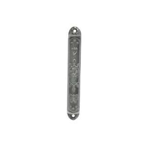  Cast Pewter Mezuzah with Tower of David and Shin 