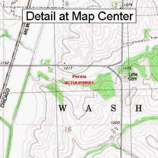  USGS Topographic Quadrangle Map   Persia, Iowa (Folded 