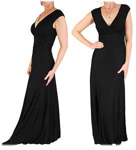   Black MontyQ Grecian Style Maxi Dress Evening Party Summer Gown  
