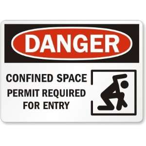  Danger Confined Space Permit Required For Entry (with 