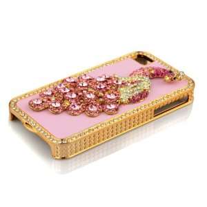  3d Peacock Rhinestone Case Cover Protector for Apple 
