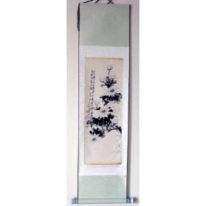  Chinese Watercolor Painting Scroll Flower 