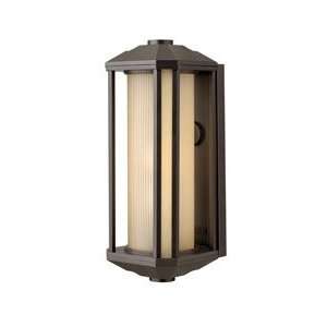   Castelle Single Light 100 Watt Outdoor Wall Sconce with Etched Ribbed