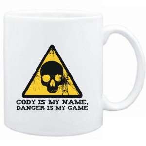 Mug White  Cody is my name, danger is my game  Male Names  