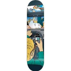Almost Accidental Text 8.1 Deck (Grey/Teal)  Sports 