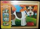 Melissa and Doug 4  12 piece wooden jigsaw puzzles in a box Pets 