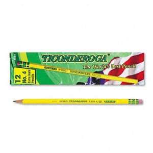  Ticonderoga Woodcase Pencil 2H #4 Yellow Barrel Case Pack 