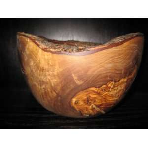   Olive Wood Natural Edge Mortar and Pestle  Large