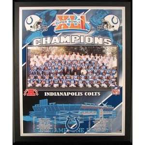  Indianapolis Colts Super Bowl XLI Champions Healy Plaque 