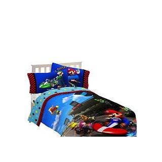 Super Mario The Race Is On Comforter Set, Twin/Full