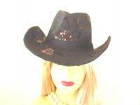 Ladies Black Cowboy Western Hat Casual Fashion New Hats  