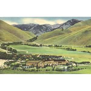   Railroad Postcard Summer Scene in Sun Valley Idaho 