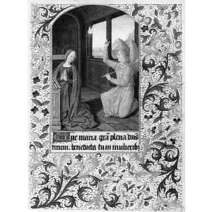  Medieval illuminated manuscripts The Annunciation,Death 