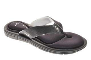 Nike Comfort Thongs Womens Flat Sandals Black Medium BHFO 10  