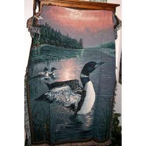  The Loons Tapestry Throw Blanket