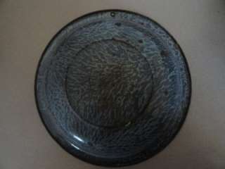 Vintage Lot 4 Graniteware Gray Pieces Colander Bowls Small Bundt Pan 