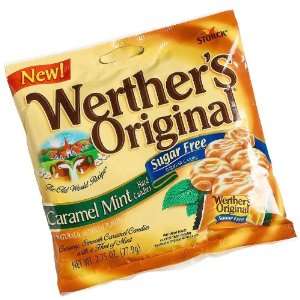 Werthers Original Caramel Mint Sugar Free Peg Pack   12 pack