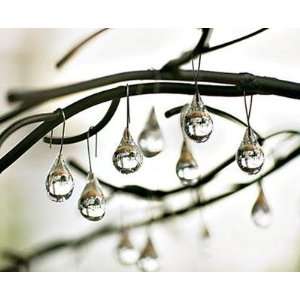 Smith & Hawken Glass Raindrop Ornaments (Set of 24) 