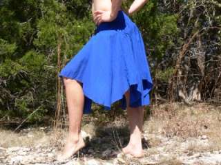 GYPSY BOHO CHIC Skirt Renaissance Wench Blue L   XL+  