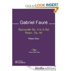 Barcarolle No. 4 in A flat Major, Op. 44 Sheet Music Gabriel Faure 