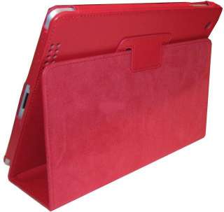 iPad2 iPad 2 Standing Genuine Leather Cover Case PINK  