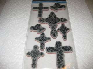 Recollections Cling Stamps  CROSSES  #172  NEW 400100804650  