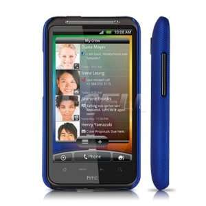   Ecell   BLUE HARD SHELL BACK CASE COVER FOR HTC DESIRE HD Electronics