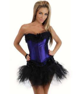   Burlesque Fancy Dress Outfit Costume Mini Skirt All Colours  