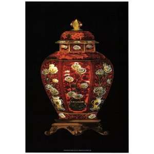  Red Porcelain Vase (P) I Finest LAMINATED Print Vision 