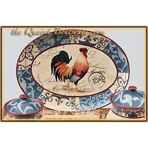 Oval Platter   Lille Rooster 10183 