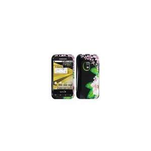  Green Flower Protector Case for Samsung Conquer 4G SPH 