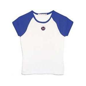  New York Mets Womens All Star Cap Sleeve T shirt by 