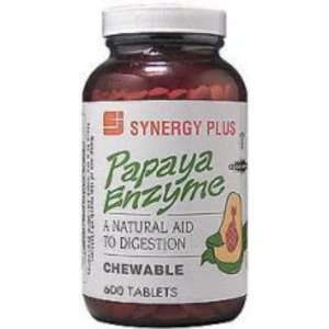  Papaya Enzyme Chew 600T 600 Tablets Health & Personal 