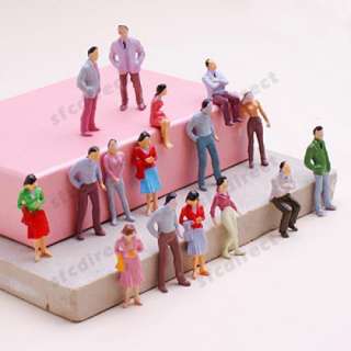 100 x Model People Figure O Scale 150 Mix Color Poses  