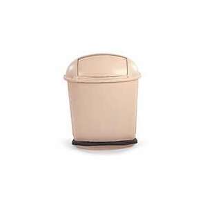 Rubbermaid Commercial 14 1/2 Gal Pedal Rolltop Waste Container   Beige