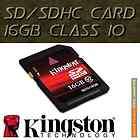 New Kingston SD 16GB 16G SDHC Class 10 Secure Flash Memory Card 