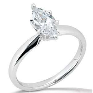  1.01 carats E VVS1 Marquise diamond engagement ring NEW 