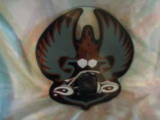 Orange County Choppers Motorcycle Glass Clock L@@K  