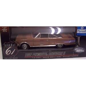  1967 Plymouth Belvedere II in Tan Diecast 118 Scale 