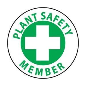 HH50   Hard Hat Emblem, Plant Safety Member, 2 Diameter, Pressure 
