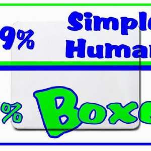  49% Simple Human 51% Boxer Mousepad