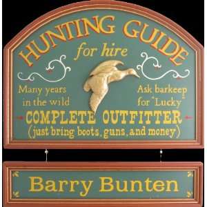  Hunting Guide Cw Clever Amusing Sign 